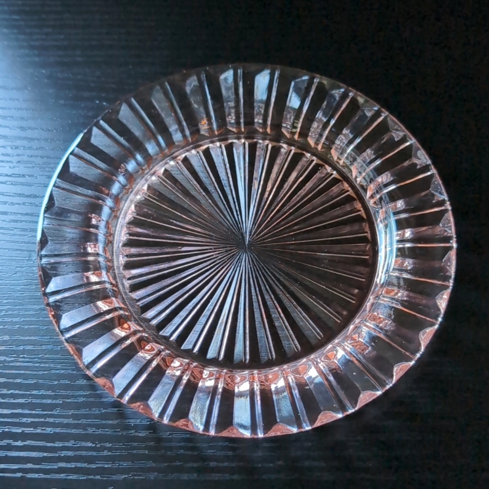 🪷Vintage Anchor Hocking Fortune Pink Bread and Butter Plate